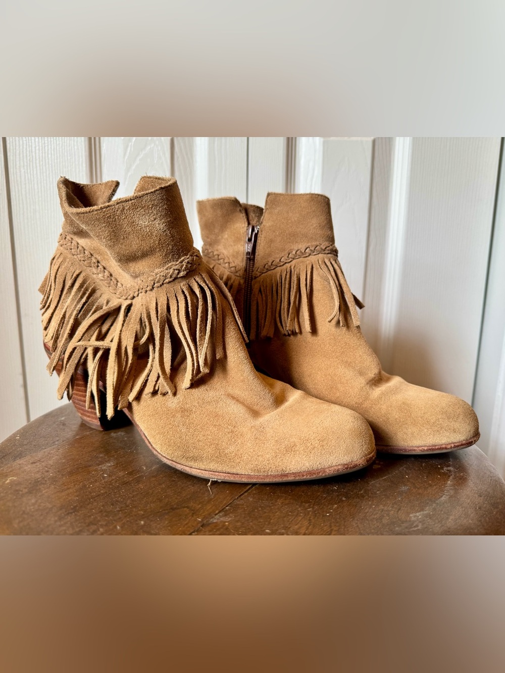 Gianni Bini Suede Tan Booties